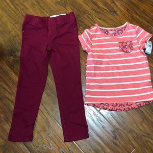 Toughskins 2pc girls set